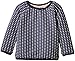 Carrément Beau Baby Girls Polka Dot Crew Neck Long sleeve Sweatshirt -  Blue - 24 Months