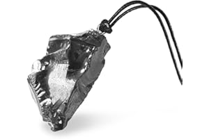 Karelian Heritage Best Elite Pendentif en cristal de shungite, chakra racine, bijou de protection pour homme