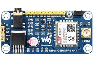 COOLWELL R800C GSM/GPRS HAT for Raspberry Pi Series & Jetson Nano, Support 2G Communication, Phone Call & SMS