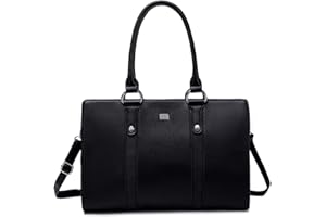 David Jones - Damen Große Handtasche Tote Shopper - Frau Henkeltasche PU Leder Tasche - A4 Schultertasche Arbeit Schule Büro Arbeitstasche Aktentasche Lange Henkel Tragetasche Elegant - Schwarz