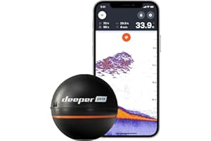 Deeper Pro Smart Sonar Castable and Portable Smart Sonar WiFi Fish Finder for Kayaks and Boats on Shore Carp Fishing Fish Finder