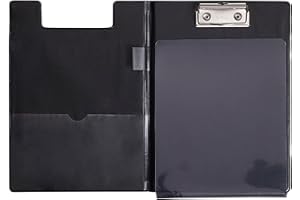 MAUL Porte-bloc à Rabat Carton plastifié A5 avec protection anti-calque Noir