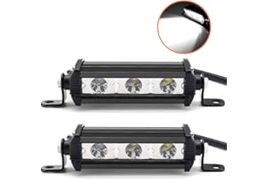 Willpower 2PCS Faro led Trabajo 4 Pulgadas 15W Foco led 12v para SUV UTV ATV Todoterreno Camión Moto Barco