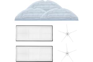 MIKONG Kit de Accesorios Roborock S7 S7 Plus S7 MaxV S7 MaxV T7 T7 Plus, Piezas de Repuesto de Robot Aspirador, 7 Paquetes con Filtro, Cepillo Lateral y paño de fregona