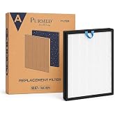Purmed Levoit Vital 200S Pro Hava Temizleyici Uyumlu Hepa Filtre | %99,97 Ger&ccedil;ek HEPA, Aktif Karbon Teknolojisi, Alerjenleri 