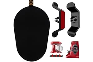 OUDIZZ Alfombrilla Deslizante para Batidora KitchenAid para Procesador De Alimentos Kitchen Aid Accesorios Con 2 Organizado De Cables Cocina Mover Batidora con KitchenAid 5-8 Qt