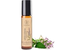 Roll On Olio Essenziale Salvia Sclarea AROMA BANO Diluito In Olio Di Jojoba Pronto per l'uso 10ml -100% naturale Ideale Per Aromaterapia (Roll On Olio Essenziale Salvia Sclarea)