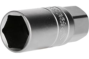 BRILLIANT TOOLS BT022851 1/2 Inch Spark Plug Socket, 21 mm [Powered by KS Tools]