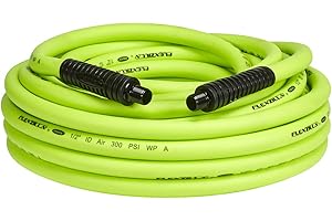 LEGACY MANUFACTURING Flexzilla Manguera de aire, 1,27 cm. x 50 pies, 1/2 pulgadas. Accesorios MNPT, resistentes, ligeros, híbridos, ZillaGreen - HFZ1250YW4