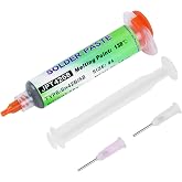 Flintronic 50 g Solder Stop Ink, with Pusher and Needle, Green | High Fluidity and Precise Soldering Flux, Lead-Free Tin Past