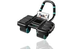 SIGHTDAY Ab Roller Exercise Wheel,Abdominal Wheel Roller With Elbow Support & 4-Wheel Design,Ab Roller With Elbow Support(6-Elbow Support),Automatic Rebound Fitness Roller For Home,Gym,Enthusiasts,Novices