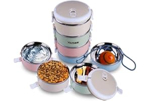 YOUTHINK Reisenäpfe Hundenapf Katzennapf aus Edelstahl Auslaufsicher Tragbar Futternapf Näpfe für Hunde Katze (Mix Farb)