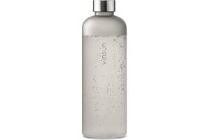 ‎VINSUN VINSUN Trinkflasche 650ml, 1000ml, 1500ml - auslaufsicher, Kohlensäure geeignet, BPA frei, Tritan - Leichte Wasser Flasche für Sport, Outdoor, Schule, Fahrrad, Büro