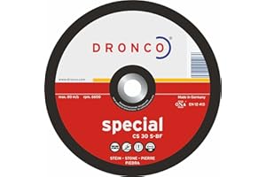 OSBORN Dronco, Schruppscheibe 125 x 6 x 22,23 , CS 30 S , für Stein und Beton, Schleifscheibe (10 Stück)