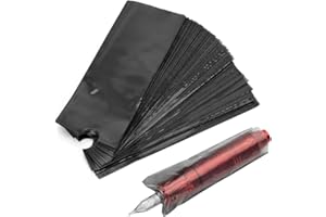 BAMTTOO 200pcs Tattoo Machine Covers with 4pcs Tattoo Grip Wrap and Tattoo Pen Holder Tattoo Grip Tape Set Tattoo Supplies (200pcs Black Tattoo Pen Bags)