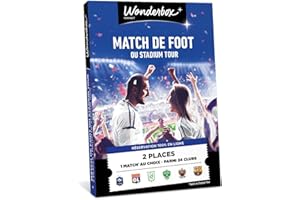 TICK&BOX Ticketbox - Matchs De Foot Ou Stadium Tour - Coffret Cadeau - Idée Cadeau Divertissement
