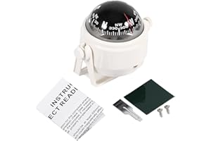 Akozon Compas Bateau Boussole Bateau Boussole Compas de Navigation Marine à Fixation sur Support pour à Montage Encastré Magnétique Petit Brujula Barco électronique Marine Numérique