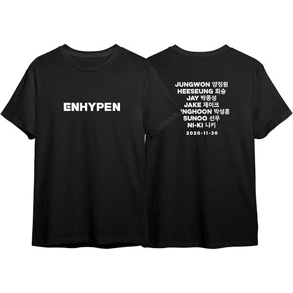 Buy The Korhean Store Enhypen Band Logo Black Regular Fit Crew