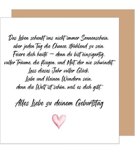 Cherry Orchard Geburtstagskarte Für Damen – Mit Schmetterling, Englisch, Goldgeprägt & Glitzernd, 150 Mm
