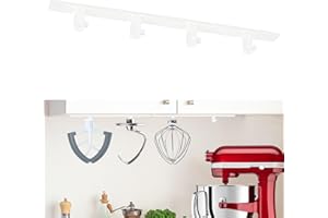 PQPO 4 Soportes para Accesorios de Batidora Compatibles con los Accesorios de Batidora Kitchen Aid, para Guardar Y Organizar sus Accesorios de Batidora (Negro)
