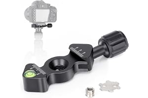 Koolehaoda Snabbfrigörande plattklämma, Arca Swiss typ QR-klämma med 3/8 tum - 1/4 tum skruvadapter kompatibel med stativ mon