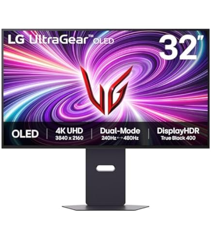 LG ‎32GS95UE 32-inch Ultragear OLED Gaming Monitor UHD 240Hz 0.03