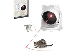 VOVIGGOL Automatyczna zabawka dla kota, interaktywne zabawki dla kotów domowych, automatyczne łowienie kotów, zabawka do ćwiczenia kota, wskazówka dla kotów, ładowanie i regulowane zakresy,