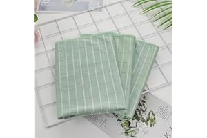 Frypay Lot de 6 Chiffons de Nettoyage en Bambou,Chiffon Microfibres en Bambou 40x40cm, nettoie Toutes Les Surfaces sans Trace