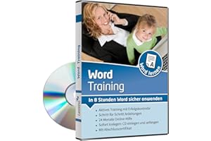 LESSINO Word Training - In 8 Stunden Word sicher anwenden | Einsteiger lernen mit diesem Kurs Schritt für Schritt die Grundlagen von Word 2019, 2016, 2013 und 2010[1 Nutzer-Lizenz]