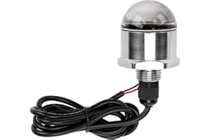 ‎AOUTECEN Blaue Bootsbeleuchtung 9LED Boot Unterwasserbeleuchtung 12V Ablassstopfen Licht 1200lm 1/2in NPT Gewinde Unterwasserlampe für Marine Boat Yacht