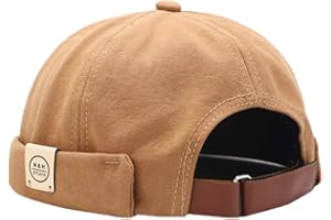 YAMEE Docker Bonnet Homme bob Femme Bonnet Casquette Homme Docker Chapeau Marin Homme Casquette Docker Hat Casquette sans Visiere bob Docker