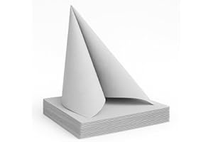 CRIMEN ITALY Tovagliolo TNT monouso 40x40 in tessuto non tessuto GRIGIO CHIARO | 200 pezzi | tovaglioli, resistenti | assorbente | simile al tessuto | ideale per ristorazione | Biodegradabile