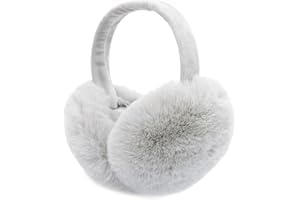 Jodsen 2 Stück Winter Ohrenschützer, Faltbare Winddichte Plüsch Ohrenschützer, Outdoor-Sportzubehör Unisex Flauschige Falten Warme Ohrenschützer für Frauen, Männer, Mädchen, Jungen