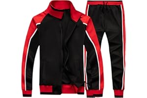 amropi Survêtement Homme Ensemble Veste Sweat et Pantalon Jogging Combinaison de Sport