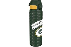 Ion8 NFL Sports Water Bottle, Leak Proof, Easy to Open, Secure Lock, Dishwasher Safe, Hygienic Flip Cover, Carry Handle, Fits Cup Holders, Easy Clean, Carbon Neutral