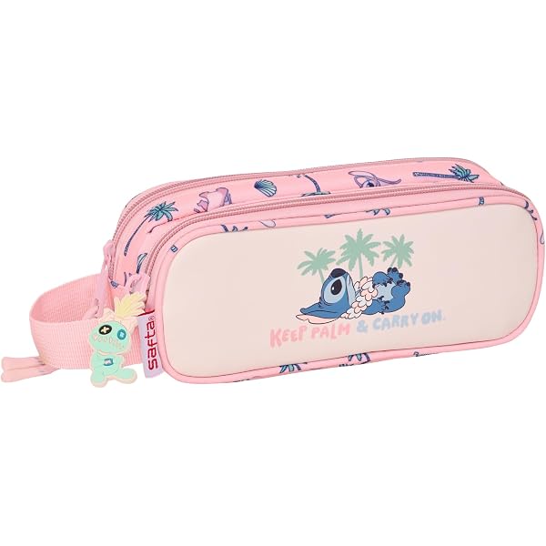 Safta STITCH ALOHA - Zaino per bambini con carrello 705, ideale per bambini di diverse età, comodo e versatile, qualità e resistenza, 26 x 11 x 34 cm, colore turchese, turchese, Estándar, Casual