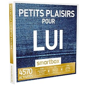 SMARTBOX – Coffret Cadeau – PETITS PLAISIRS POUR LUI – 4570 activités : aventure, dégustation ou séance bien-être pour les hommes