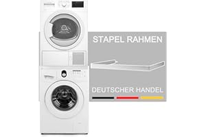 TronicXL Zwischenbaurahmen Waschmaschine Trockner Verbindung Übereinander Waschmaschinen Verbindungsrahmen für BSH Electrolux Panasonic Samsung Gorenje Siemens Miele AEG Bauknecht LG Beko Bosch