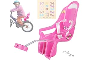 FUKAMOU Puppenfahrradsitz für Mädchenfahrrad, Fahrradzubehör für Mädchen, Fördern Sie Fantasie und Begeisterung für den dekorativen Puppensitz für Kinderfahrräder mit DIY-Aufklebern