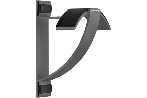 OEHLBACH Alu Style W1 - Support Mural pour écouteurs - Aluminium anodisé - Montage Mural Rapide et Rangement Optimal - Anthracite