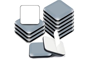 HNR Furniture Sliders, 20mm Furniture Glides PTFE Teflon Sliding Pads, Self-Adhesive Furniture Sliders for Carpet Hardwood Floors (20 Pack, Square)