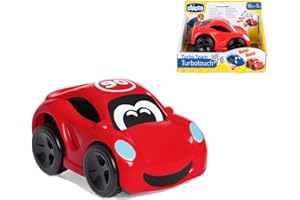 Chicco Turbo Touch Auto da Corsa, Macchinina Giocattolo per Bambini, con Suoni Realistici, Effetto Vibrante, Fino a 8 Metri di Distanza, Auto Sportiva, Colore Rosso, Macchinine per Bambini, 2 Anni+