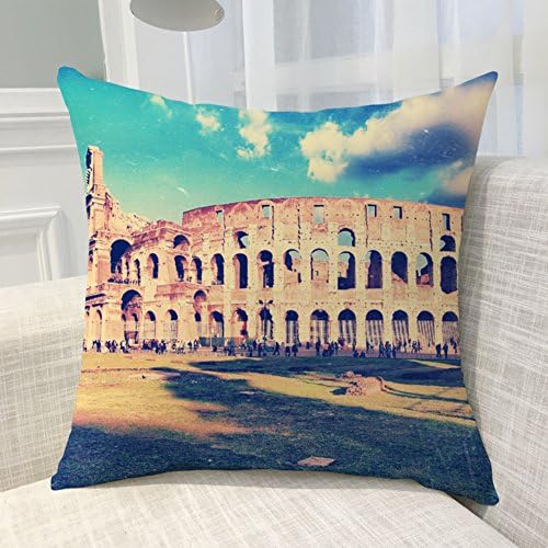 Colosseum patterned pillow sofa pillow cushions vehicle seat cushion pillow pillow cushions-O 45x45cm(18x18inch)VersionB