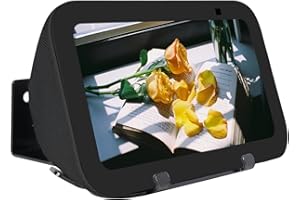 shinar Metal Wall Mount for Ech0 Sh0ow 5 3rd Gen Wall Bracket Wall Stand for Sh0w 5 with Wiremanagement Black (Black)