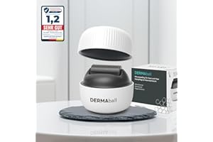 BS Luxry® Testsieger Dermaball– Professionelles Microneedling für Zuhause Hairroller mit 1200 Edelstahl-Mikronadeln – Bartroller für Bartwuchs, Haarwachstum & Gesicht – 0,5mm Needling