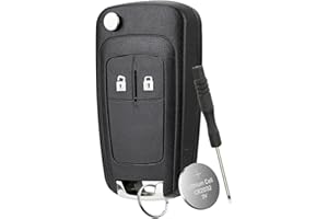 GZXNKEY 2 Buttons Car Key Fob Case For Vauxhall Astra Insignia Vectra Zafira Meriva Mokka Key Shell with Screwdriver Key Ring Battery CR2032