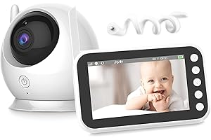 MYPIN Baby Monitor, 4.3'' LCD Display Wireless Video Baby Monitor with Camera and Night Vision, Two Way Audio, VOX Mode& Temperature Alert nooie Baby Monitor Baby Car Camera