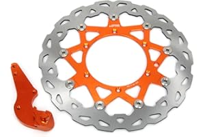 FAST PRO Disco freno anteriore flottante da 320 mm + staffa adattatore - 125-530 SX SXF XC XCW XCF XCFW EXC 09-15 arancione