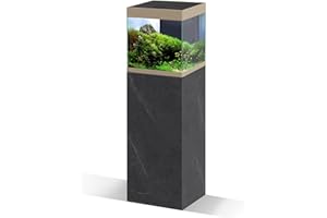 CIANO, Emotions Pro 40 95 x 40 x 40 cm Wooden Marble Aquarium Furniture with 1 Door and Storage Compartment Aquarium Furniture for Fish Made in Portugal