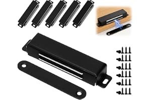 Magnetiskt spänne, 6 stycken dörrmagneter, stark, dörrmagnet, magnet, magnet, skåpsdörr, magnetlås i rostfritt stål för skåpd